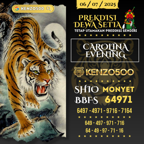 Prediksi Togel Toto 4D Carolina Evening Minggu 06 Juli 2025.jpg