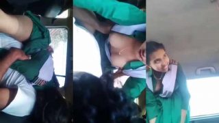 College couple fucking in a car Video