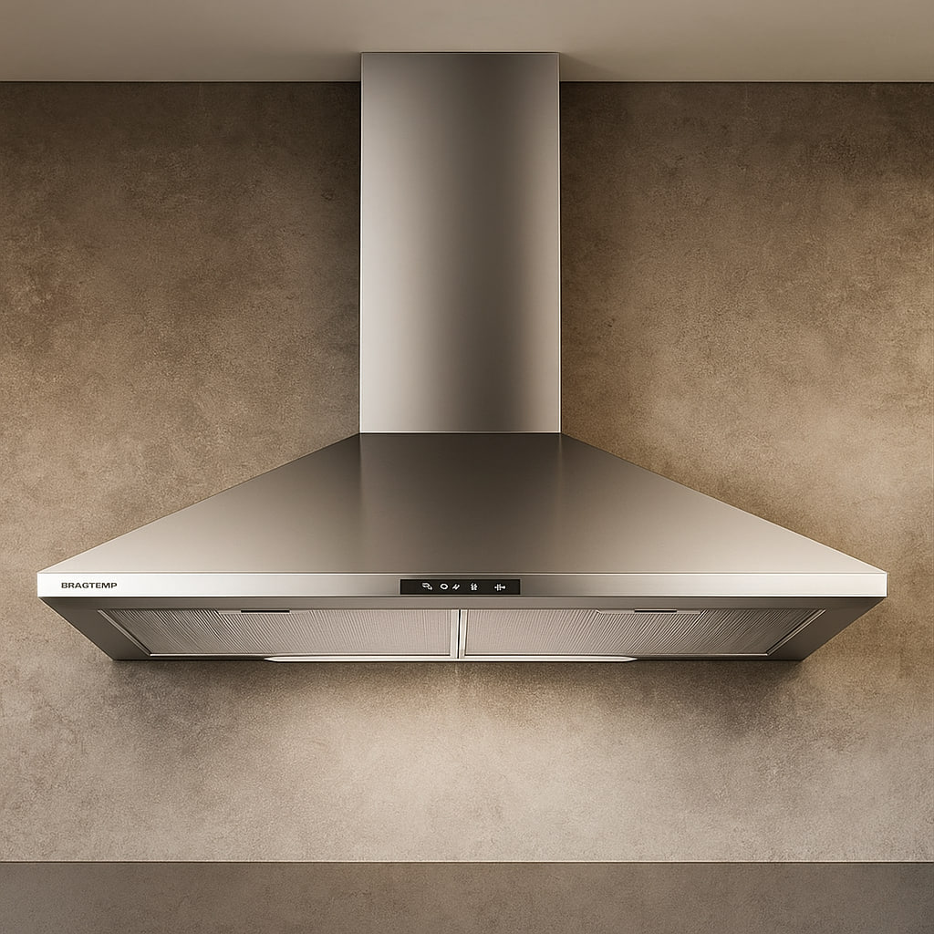 Coifa de Parede Brastemp 59,8cm Inox Piramidal – 4 Bocas BAI60BR