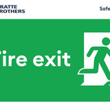 1140GRA Fire exit 300x200mm