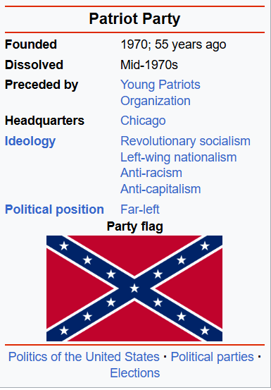 a leftist party with a confedorate flag.png