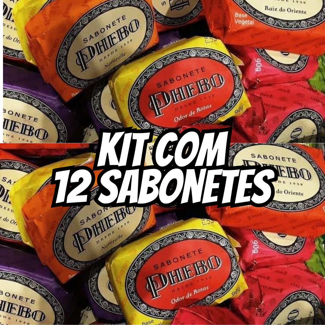 Phebo Sabonete, 90g, 12 Unidades