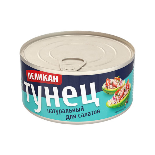 4607043160300 ТУНЕЦ ПЕЛИКАН НАТУРАЛЬНЫЙ ДЛЯ САЛАТОВ 185 Г ЖБАН.jpg