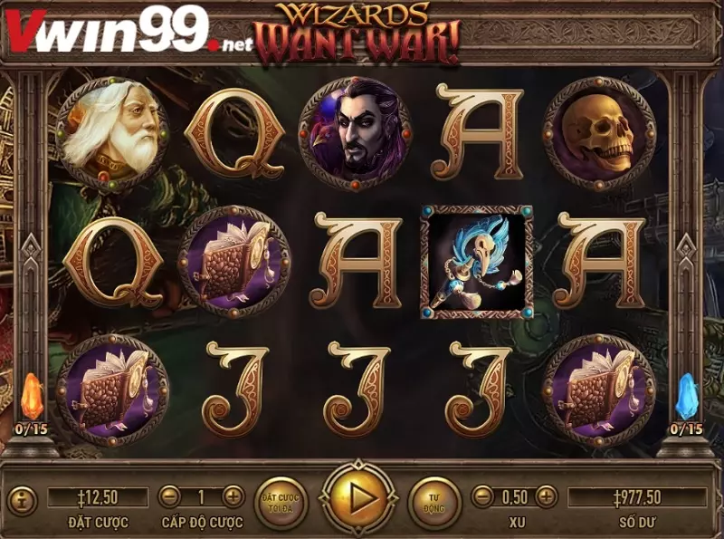 Wizards Want War - Trò chơi HB tại Vwin Slot Games