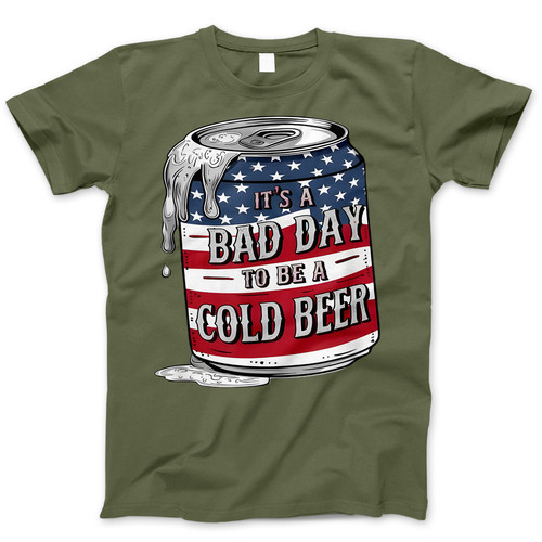 Photograph of four blank t-shirts greys beige and army green. Clipping path included. Ready for your.jpg
