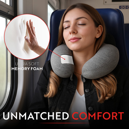 BH1385 Memory Foam Travel Pillow (Gray) AMZ 05.jpg