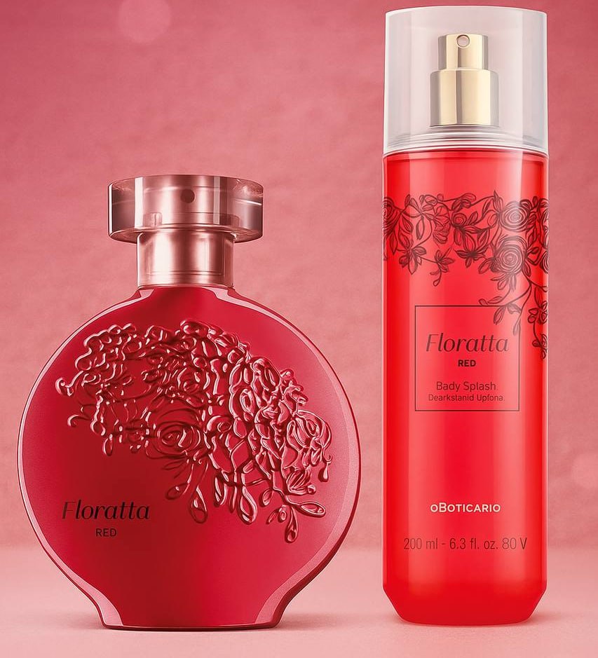 Combo Floratta Red: Desodorante Colônia 75ml + Body Splash Desodorante Colônia 200ml