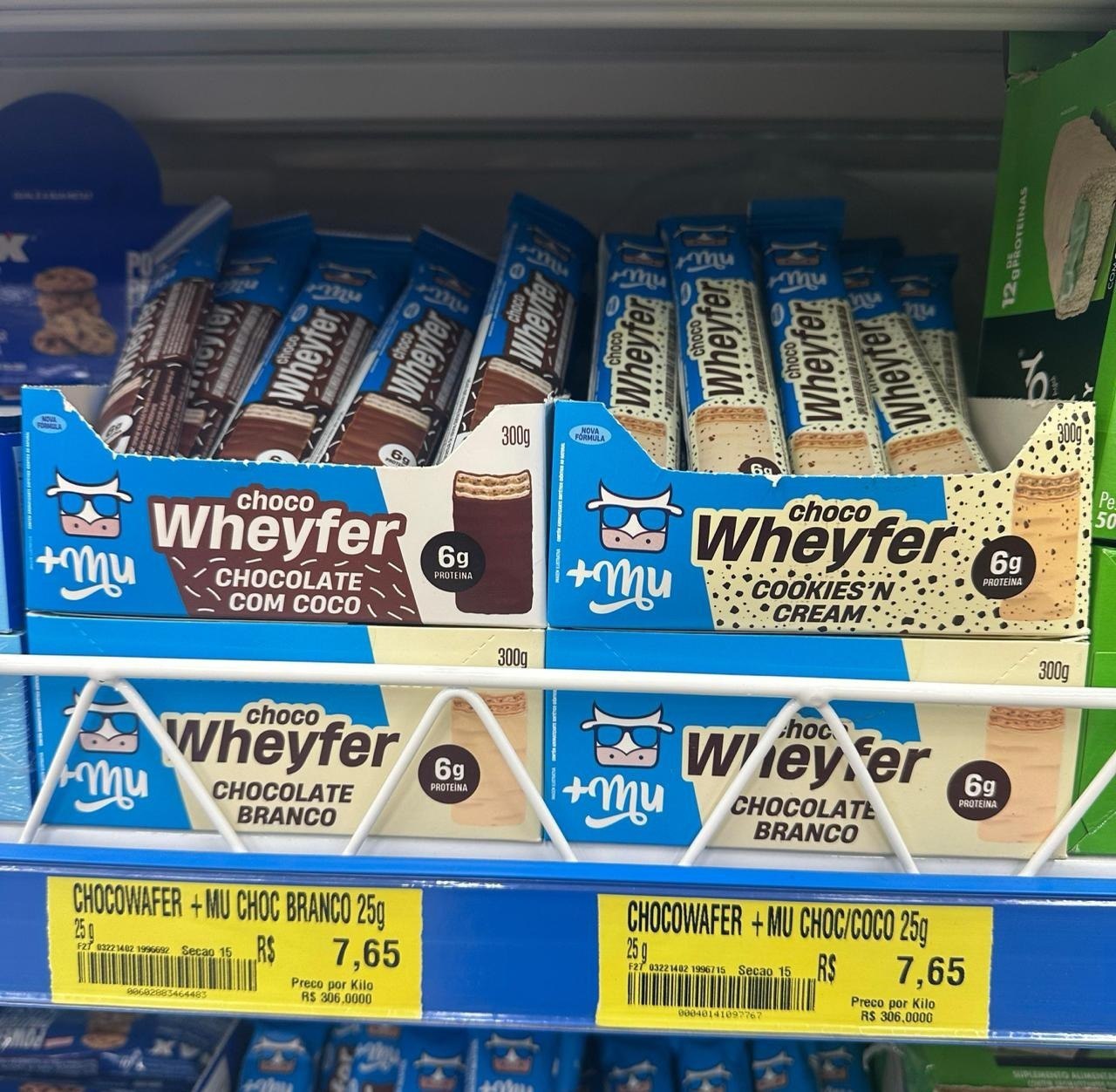 Chocowheyfer Proteico Sabor Baunilha – Display 12 unidades 300g +Mu