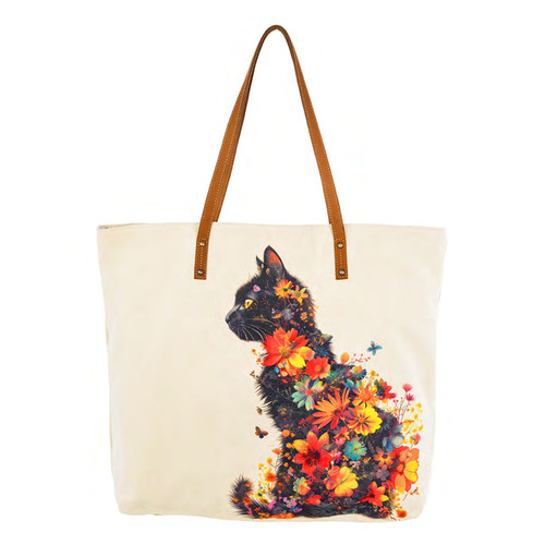 612 Floral Feline Tote.jpg