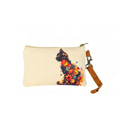 612 Floral Feline Wristlet.jpg