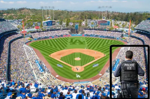 ICE agents attempted to enter Dodger Stadium in Los Angeles.webp