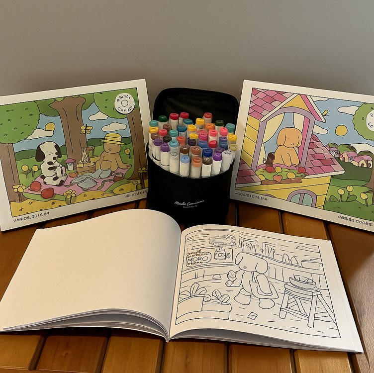 Livro De Colorir Bobbie Goods Comfy Cozy Capa Dura Desenhos Variados Folha Acetato Papel Gramatura 180g Edição Inédita