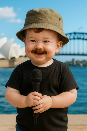 20250618 2306 Toddler with Mic remix 01jy3cmvggfrabd76w609zqaf6.png