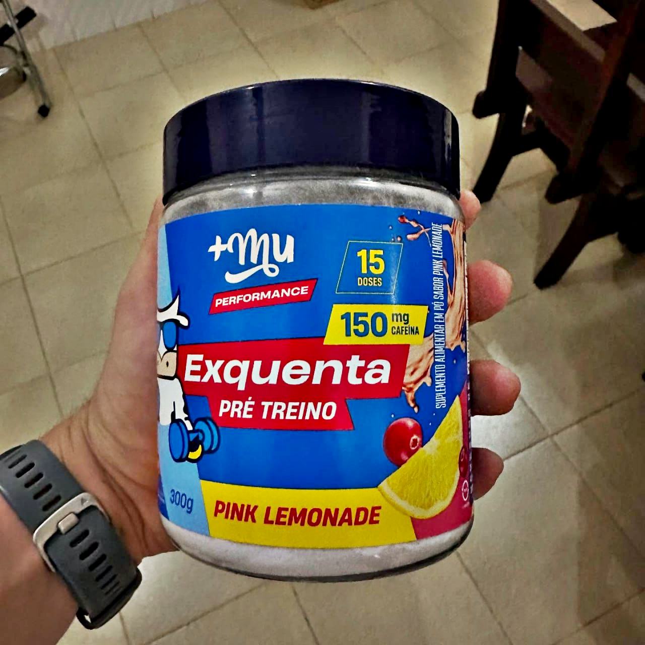 Pré treino Exquenta Sabor Pink Lemonade 300g +Mu
