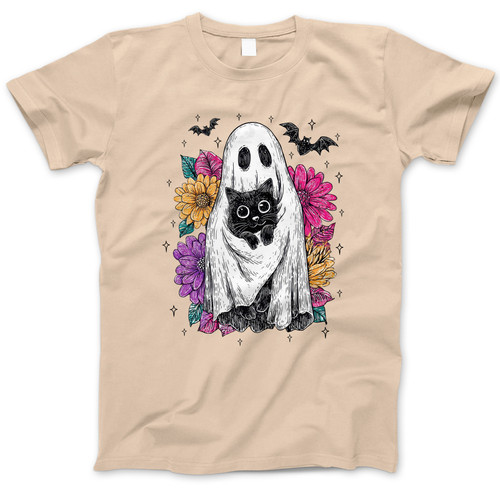 Photograph of four blank t-shirts greys beige and army green. Clipping path included. Ready for your.jpg