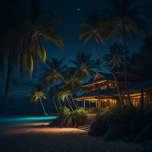 beach house night with moon sky 849761 6129.png
