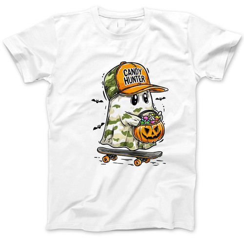 Photograph of four blank t-shirts greys beige and army green. Clipping path included. Ready for your.jpg