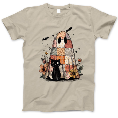 Photograph of four blank t-shirts greys beige and army green. Clipping path included. Ready for your.jpg