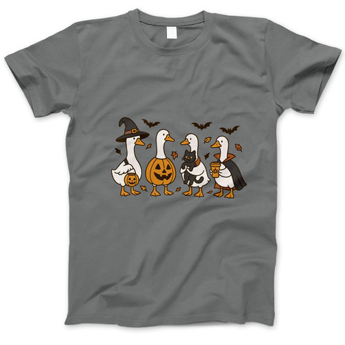 Photograph of four blank t-shirts greys beige and army green. Clipping path included. Ready for your.jpg