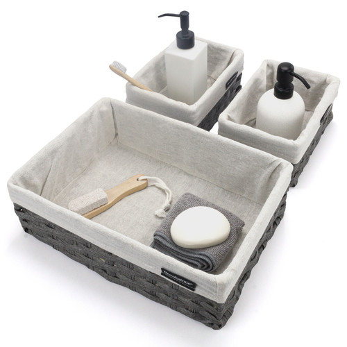 BKH1695 3 Pack Woven Storage Basket (Gray) 3.jpg