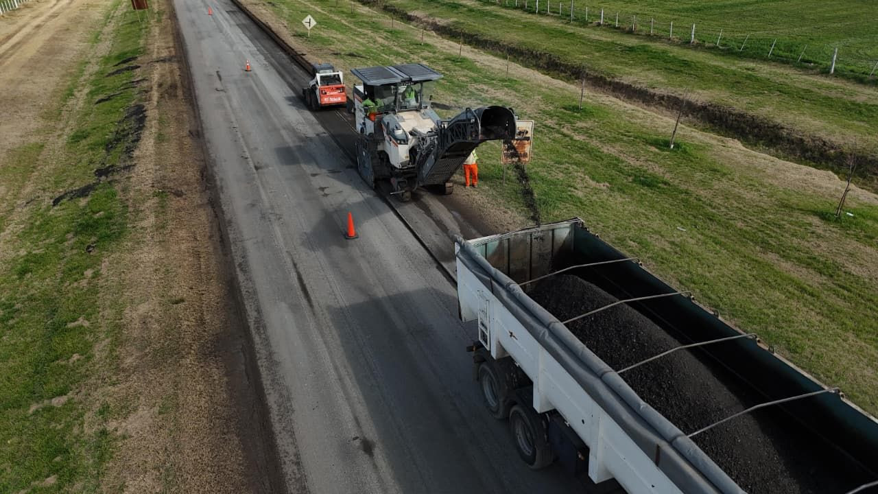 Avanza la repavimentación de la Ruta 10 entre Pilar y Nuevo Torino