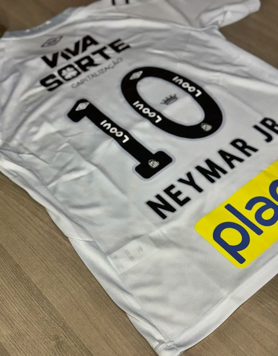 7 Camisa Santos I 25/26 Neymar N° 10 Torcedor Umbro Masculina