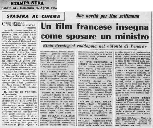 la stampa 24.25 4 1965