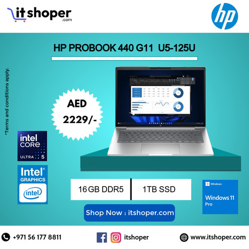 HP ProBook 440 G11 laptop with Intel Ultra 5 processor available in UAE electronics stores.jpg