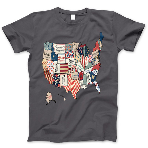 Photograph of four blank t-shirts greys beige and army green. Clipping path included. Ready for your.jpg