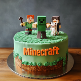 Wall Street Minecraft Cake for Money Smart Kids