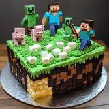 Superfood Minecraft Cake for Wellness Warriors