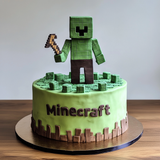 Tech Startup Minecraft Cake for Young Entrepreneurs