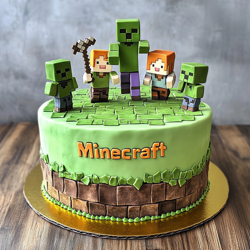Eco Friendly Minecraft Cake for Planet Savers.png