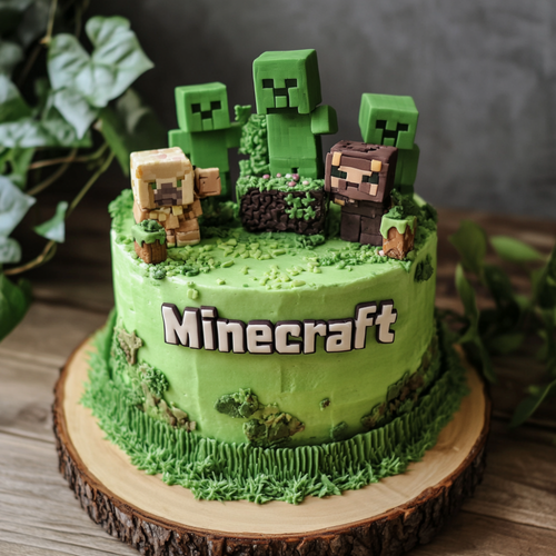Creeper Minecraft Cake That Goes BOOM.png