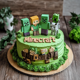 Graduation Minecraft Cake for Future Legends