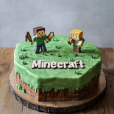 Halloween Minecraft Cake for Spooky Gamers