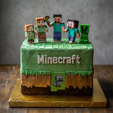 Gluten Free Minecraft Cake for Health Warriors