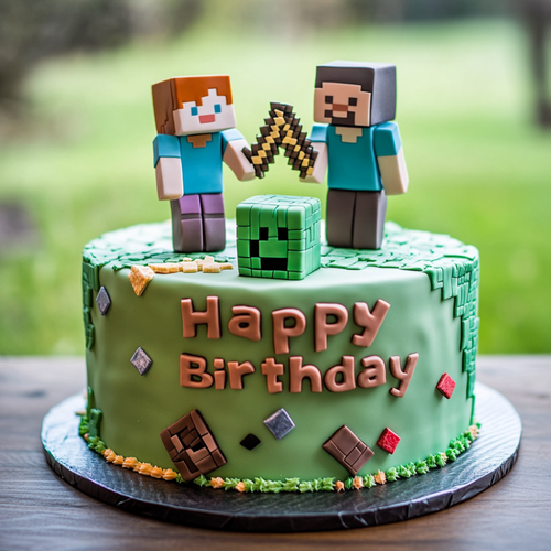 Instant Hit Minecraft Cake for Popular Kids.png