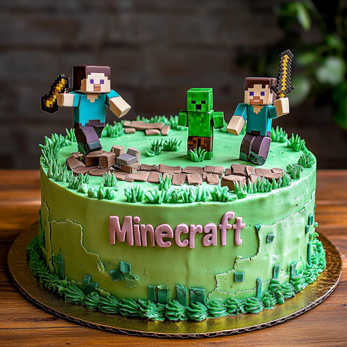 Enderman Minecraft Cake for Mysterious Celebrations.png