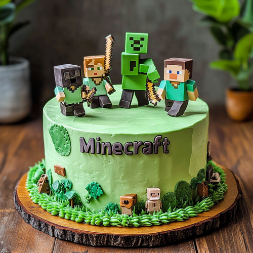 Weekend Warriors Minecraft Cake for Gamers.png