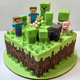Keto Friendly Minecraft Cake for Diet Champions
