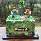 Spring Break Minecraft Cake for Adventure Seekers