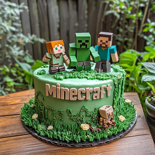 Christmas Minecraft Cake for Holiday Heroes.png