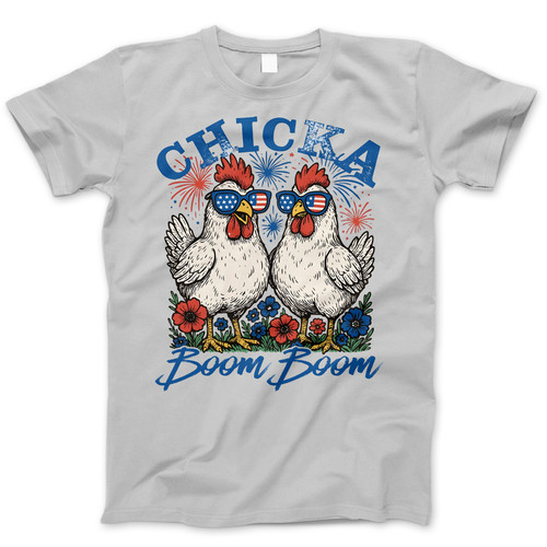 Photograph of four blank t-shirts greys beige and army green. Clipping path included. Ready for your.jpg