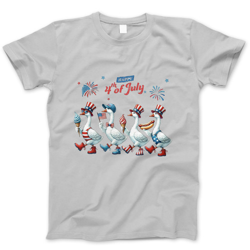 Photograph of four blank t-shirts greys beige and army green. Clipping path included. Ready for your.jpg