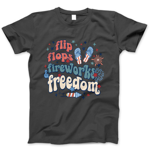 Photograph of four blank t-shirts greys beige and army green. Clipping path included. Ready for your.jpg