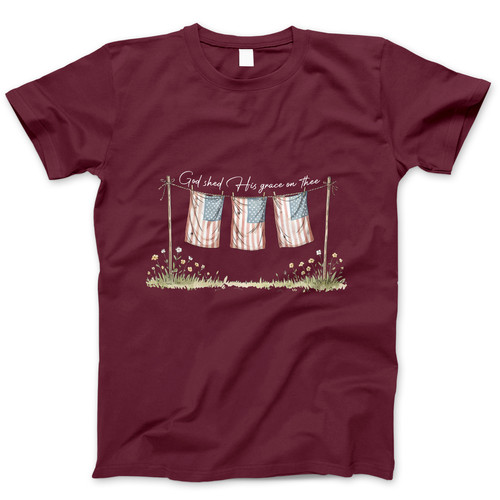 Photograph of four blank t-shirts greys beige and army green. Clipping path included. Ready for your.jpg