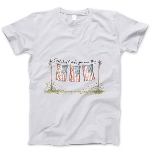 Photograph of four blank t-shirts greys beige and army green. Clipping path included. Ready for your.jpg