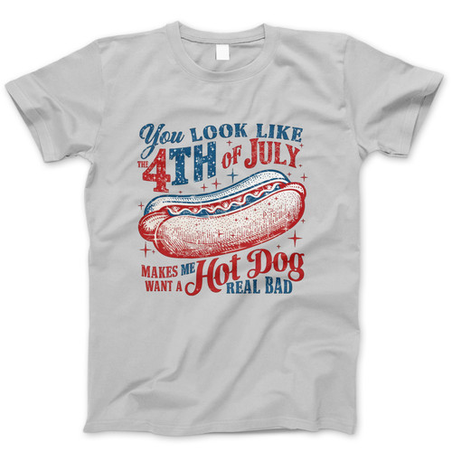 Photograph of four blank t-shirts greys beige and army green. Clipping path included. Ready for your.jpg