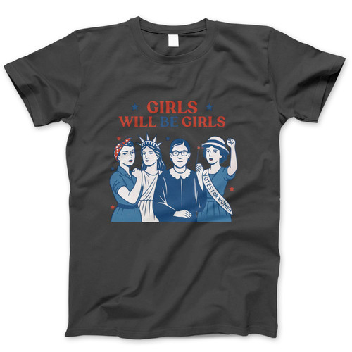 Photograph of four blank t-shirts greys beige and army green. Clipping path included. Ready for your.jpg